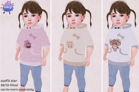 Second Life Marketplace - Inky! outfit star nude